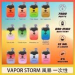 Vapor Storm風暴電子煙7500口（5%）一次性