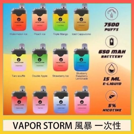 Vapor Storm風暴電子煙7500口（5%）一次性